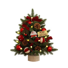 Mini Christmas Tree Artificial 17.7 Inch with Ornaments
