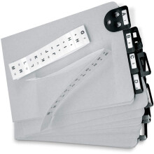 Martin Yale 14254 Post Tray Index Set, 25 Press-Board Delare för 6" x 9" Ark, Inkl A-Z Kategorier och Tomma Infällningar