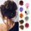 Fascia elastica per capelli in seta sintetica multicolore resistente alle alte temperature. 4