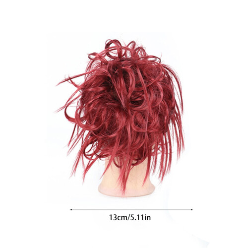 Fascia elastica per capelli in seta sintetica multicolore resistente alle alte temperature. 2