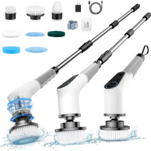 Electric Spin Scrubber with 8 Replacement Heads
