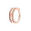 Anillo de corona de oro rosa para parejas (1 pieza) 4