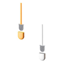 Silicone Toilet Brush Set with Ventilated Holder