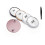 Round Magnifying Mirror 30X 3.5 Inch with 2 Suction Cups 1