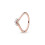 Anillo de corona de oro rosa para parejas (1 pieza) 8