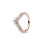 Anillo de corona de oro rosa para parejas (1 pieza) 7