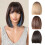 Rulos de espuma para el cabello y peluca bob con flequillo 4