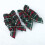 Christmas Bows Fabric Assorted Styles 10 Pieces 7