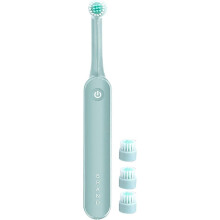 Brosse à dents électrique rotative à poils souples pour adultes, étanche, avec protection et vibrations douces. Lot de 2 brosses à dent