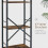 Ladder Shelf Metal Frame Rustic Brown 3 Tier 6