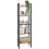 Ladder Shelf Metal Frame Rustic Brown 3 Tier 8