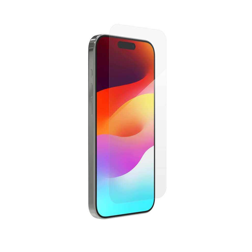Zagg Glass+ Screen Protector For Phone 15 Pro - 3X Stronger With Reinforced Edges, Scratch & Smudge-Resistant Surface, Invisibleshield, Easy To Instal 840056183704