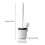 Toilet Brush Set with Long Handle and Wall Mount 3