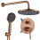 Set Doccia Da Incasso Rea Foster Brush Copper + Box 1