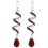 Crystal Leverback Earrings 18K White Gold Plated 4