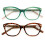 Women's Translucent Optical Frames Reading Glasses +3.00 1