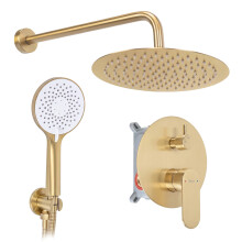 Set Doccia Da Incasso Rea Drop Brush Gold + Box