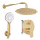 Set Doccia Da Incasso Rea Drop Brush Gold + Box 1