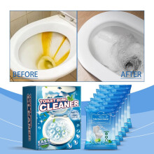Poudre nettoyante pour toilettes, pour éliminer les taches et les odeurs