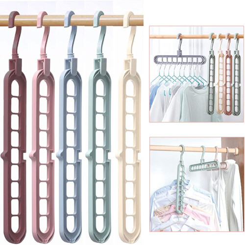 Pink Non-Slip Hangers Space-Saving 4-Pack