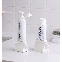 Tandenpasta Roller Squeezer Set van 2 Rolling Tube Tandenpasta Houder Badkamer Organizer (Wit) (2Pack-Wit)