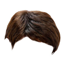 Ázijská dámska pruhovaná parochňa krátka rovná 25 cm