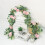 Artificial Eucalyptus Garland with Pink Roses 2 Pack 7