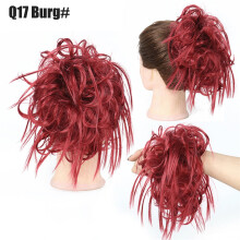 Multicolor high-temp silk synthetic hair band elastic bun