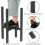 Plant Stands Black Metal Adjustable 2-Pack 4