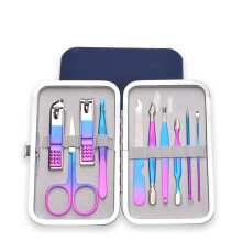 Nail Care Set for Women with Organizer Case and 123 Tips