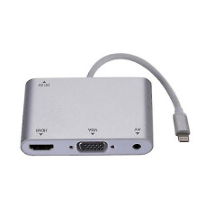 Câble adaptateur Lightning vers HDMI VGA pour TV numérique AV 1080p HD, hub audio pour iPhone