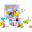 Table de jeu de puzzle portable avec blocs de construction à vis et formes assorties 1