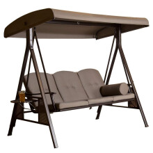Garden Winds Vervangend Luifel Top Cover voor Abba Patio 3-zits Schommel - Riplock 350 - Alleen Geschikt voor Model APSW09T