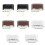 Solar LED-terrasverlichting, bruine behuizing, witte LED's, 6 stuks 6