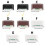 Solar LED-terrasverlichting, bruine behuizing, witte LED's, 6 stuks 7