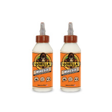 Gorilla Houtlijm, 8 Ounce Fles, Natuurlijke Houtkleur, (Pack van 2)