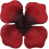 Silk rose petals dark red 1000 pieces 4