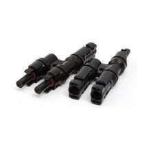 Connector 1 Pair Solar PV Multi Parallel Branch Connectors Pv Module Panel Connector Male & Female Solar Adapter