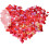 Silk rose petals dark red 1000 pieces 7