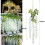 Artificial Wisteria Vine Garland White 12 pcs 2