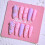 Frely's Stiletto Press-On Nails Set Purple Pink Silver 1