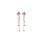925 Silver Rose Gold Daisy Fan Stud Earrings 3