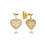 925 Silver Rose Gold Daisy Fan Stud Earrings 4