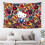 Hello Kitty tapestry pink cat wall hanging 6 1