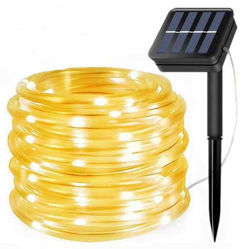 ZOELNIC solar rope lights warm white 73 ft 200 LEDs 2