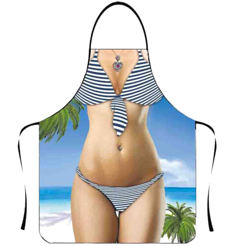 ZTGD Grappig Mouwloos Polyester Keukenschort
