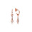 925 Silver Rose Gold Daisy Fan Stud Earrings 6