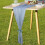 ZOELNIC chiffon wedding table runner blue 28 x 120 inch 1