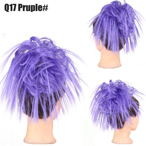 Fascia elastica per capelli in seta sintetica multicolore resistente alle alte temperature.