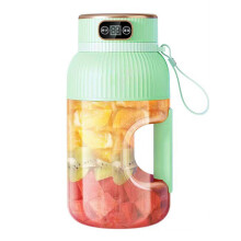 Bol mélangeur de jus portable multifonctionnel avec affichage numérique, mixeur à smoothies portatif pour les voyages et la salle de sp